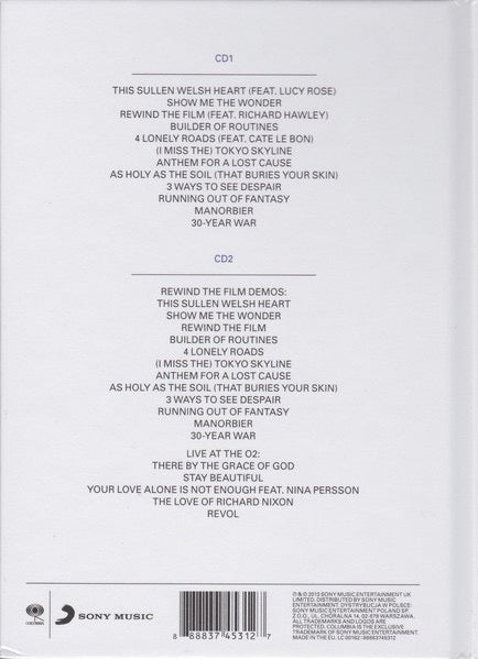 Image of Back Cover of 2xCD - EX/M - MANIC STREET PREACHERS, Rewind the Film (Sony; 8883475312 , UK 2013, Digibook), Still SEALED In Stickered Shrinkwrap,  - 2616367C