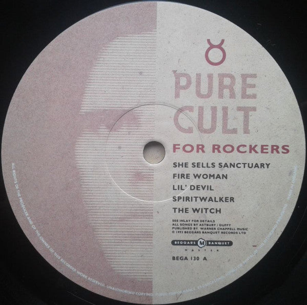 Image of Label Cover of 4xLP - VG+/VG - THE CULT, Pure Cult (Beggars Banquet; BEGA 130 B, UK 1993, Box Set, 4 Inners), A few light marks on LP's 1 & 2, very light wear to bottom corners of box,  - 2546104S