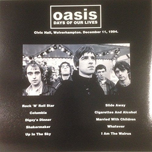 Image of Back Cover of LP - VG/VG+ - OASIS, Days Of Our Lives (,  2016, Unofficial. Various colours), Peach marbled vinyl,  - 2626008E