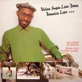 Image of Front Cover of LP - VG+/VG - VIVIAN  'SUGAR LOVE' JONES, Jamaica Love xxx (Living Room; LMLP101, UK 1989, Inner), Shiny copy, hairlines only.,  - 3516520C