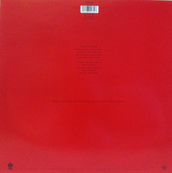 Image of Back Cover of LP - VG/VG+ - RUSH, Hold Your Fire  (Vertigo; VERH 47, UK 1987, Inner), Small seam split on inner.,  - 3646055S