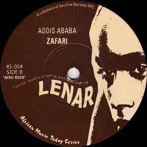 Image of Back Cover of 7" - /EX - THE THIRD EYE / ZAFARI, Children's Song / Addis Ababa (Lenar; 45-004, US 2002), ,  - 2956049S