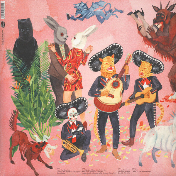 Image of Back Cover of 2xLP - VG+/VG+ - FATHER JOHN MISTY, I Love You, Honeybear (Bella Union; BELLA476V, UK 2015, Gatefold, Booklet, Poster, No CD), ,  - 3546011S