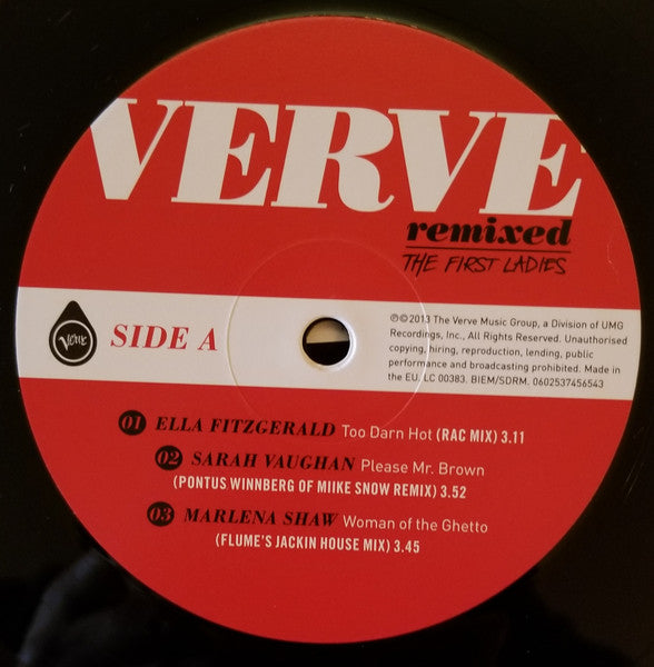 Image of Label Cover of 2744202S: 2xLP - VARIOUS, Verve Remixed The First Ladies (Verve; 602537409778, Europe 2013, Gatefold)   EX/EX