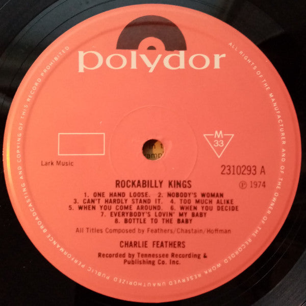 Image of Label Cover of LP - VG/VG+ - CHARLIE FEATHERS / MAC CURTIS, Rockabilly Kings (Polydor; 2310 293, UK 1974), ,  - 3126342E