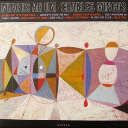 Image of Front Cover of LP - VG+/EX - CHARLES MINGUS, Mingus Ah Um (Jazz Wax Records; JWR 4530, Europe 2009 Reissue), Still in hype stickered shrinkwrap, minor damage to sleeve opening.,  - 2316441C