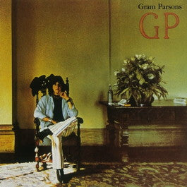 Image of Front Cover of 2344367S: LP - GRAM PARSONS WITH EMMYLOU HARRIS, GP (Reprise Tan No W Logo; K44228, UK 1973, Gatefold) Mottled Sleeve     VG/VG+