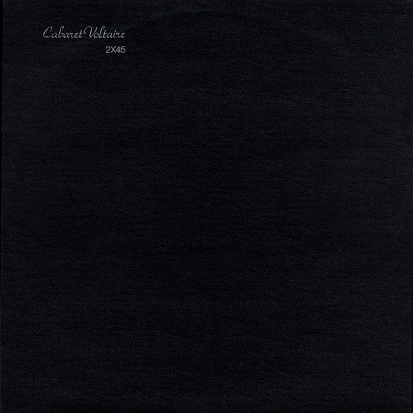 Image of Front Cover of 2x12" - G+/VG+ - CABARET VOLTAIRE, 2x45 (Rough Trade; ROUGH42, UK 1982, Envelope Sleeve), Two long tears on back opening flap which are taped inside, edge & ring wear,  - 3846116S
