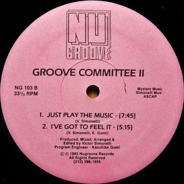 Image of Back Cover of 12" - /VG+ - GROOVE COMMITTEE II, Dirty Games (Nu Groove; NG 103, US 1992), ,  - 3046127S
