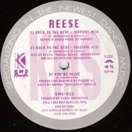 Image of Front Cover of 12" - /VG+ - REESE (KEVIN SAUNDERSON), Rock To The Beat (KMS; KMS 022, US 1989), ,  - 4346109S
