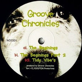 Image of Front Cover of 12" - /G+ - GROOVE CHRONICLES, The Beginings (Old Dog; NOOD1, UK 1996, Plain Sleeve), Lots of light scuffs and marks. Faint yellow marker on label.,  - 3916512C