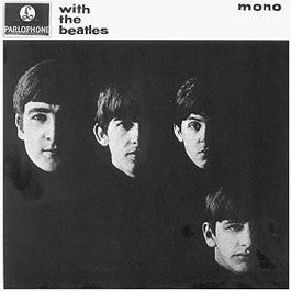 Image of Front Cover of 4244198S: LP - THE BEATLES, With The Beatles (Parlophone Black/Yellow; PMC 1206, UK 1963, Laminated G&L Flipback Sleeve, Mono, Dominion/Belinda Publishing Credit ,'You Really Gotta Hold On Me' track listed on Sleeve, 'Got a' on Label, K/T Tax Code) Cover intact with ring wear and marks on back cover. Name written in back corner. Heavy wear on disc with feelable marks.  G+/G