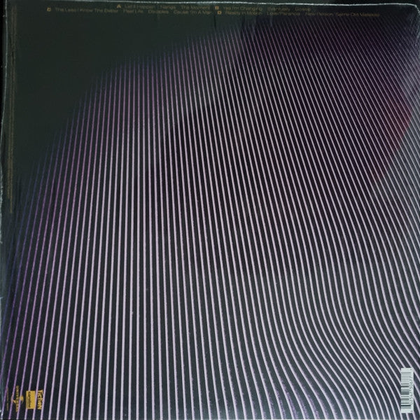 Image of Back Cover of 2xLP - NEW/NEW - TAME IMPALA, Currents (Fiction; 4730677, Europe 2015, Gatefold, 2 Inners), , Album of the Year 2015 Number 13. Much has changed since Tame Impala first emerged with an EP of dusty home recordings in 2008. By and large Kevin Parker's approach to recording has not, though the sound coming out of his home studio has vastly expanded, as has the number of people anticipating the fruits of his labour. Tame Impala's third album is titled 'Currents', and on it Parker addresse
