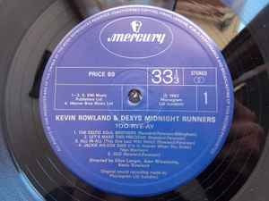 Image of Label Cover of LP - VG+/VG+ - KEVIN ROWLAND & DEXYS MIDNIGHT RUNNERS, Too-Rye-Ay (Mercury; PRICE 89, UK 1985 Reissue, Inner), ,  - 2946228S