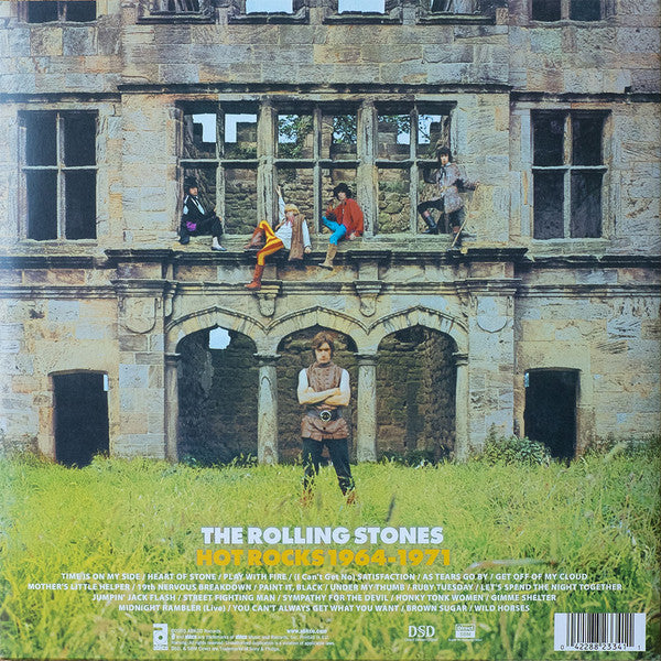 Image of Back Cover of 2xLP - VG/VG - THE ROLLING STONES, Hot Rocks - The Greatest Hits 1964-1971 (ABKCO; 882 334-1, Europe 2003 Reissue, Gatefold, 180 Gram Vinyl.), Disc 1 VG+, some hairlines on disc 2. Edge wear to sleeve. ,  - 3026262E