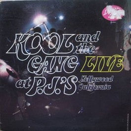 Image of Front Cover of 4425231E: LP - KOOL & THE GANG, Live at PJs (De-Lite; DE 2010, US 1999 Reissue, Gatefold, Includes "Dujii") Strong VG+  VG+/VG+
