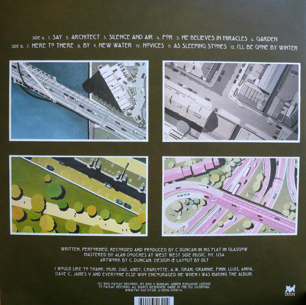 Image of Back Cover of LP - VG/VG - C DUNCAN, Architect (FatCat Records; FATLP130, UK 2015), ,  - 4026036E
