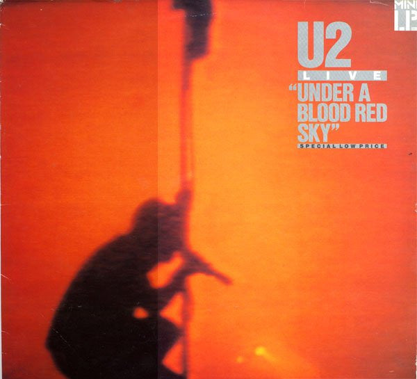 Image of Front Cover of 2144270S: Mini LP - U2, Live "Under A Blood Red Sky" (Island Records; IMA3, UK 1983, Black Inner) Edge Wear  VG/VG+