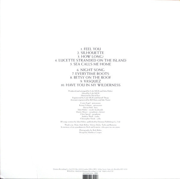 Image of Back Cover of LP - EX/VG+ - JULIA HOLTER, Have You In My Wilderness (Domino; WIGLP341, Europe 2015, Inner), ,  - 1846143S