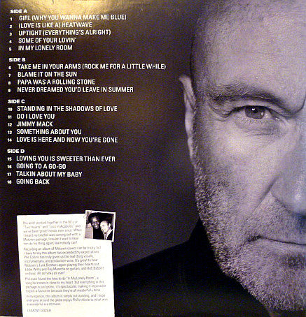Image of Back Cover of 2xLP - EX/EX - PHIL COLLINS, Going Back (Atlantic; 075678924286, Europe 2010, 2 Inners), ,  - 4026034E