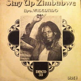 Image of Front Cover of 12" - VG/VG+ - BRO. VALENTINO, Stay Up Zimbabwe / Mad On A Soca Fad (Taurus Music; CGPI-005, Trinidad & Tobago 1978, Picture Sleeve), Shiny clean disc, SWOL. Ringwear on sleeve, SWOC, stains.,  - 4226261E
