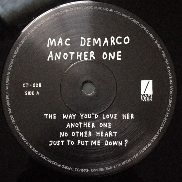 Image of Label Cover of LP - VG/G+ - MAC DEMARCO, Another One (Captured Tracks; CT-228, US 2015, NO Poster), Hype sticker stuck on sleeve.,  - 2416568C
