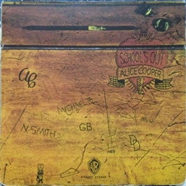 Image of Front Cover of LP - VG+/VG+ - ALICE COOPER, School's Out (WB Tan; K56007, UK 1980s Reissue, Desk Sleeve), ,  - 2716493C