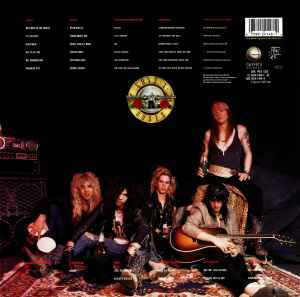 Image of Back Cover of LP - VG/G+ - GUNS N' ROSES, Appetite For Destruction (Geffen Records; 924 148-1, Europe 1987, Withdrawn Sleeve, Inner, NOT Stickered, Stereo, Uncensored Cover, 1st Pressing), On The Cusp Of Being A VG,  - 3446198S