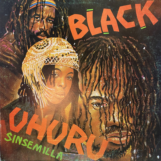 Image of Front Cover of LP - VG+/VG+ - BLACK UHURU, Stalk Of Sensimenia (Taxi; , Jamaica 1980), Light smudges from press, shiny disc. Light wear on sleeve, looks great.,  - 3716341C