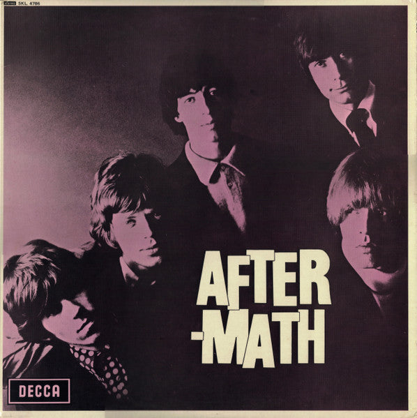 Image of Front Cover of 4645017S: LP - THE ROLLING STONES, Aftermath (Decca Blue Boxed; SKL4786, UK 1982 Reissue, Front Laminated Sleeve Non-Flipback, Stereo) Feint ring wear  VG/VG+