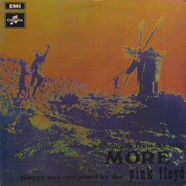 Image of Front Cover of 0115395C: LP - PINK FLOYD, More (Columbia; SCX6346, UK 1969, Laminated Flipback Sleeve, Green Tinted West Facing Sleeve, 2 EMI Box) Sleeve laminate bubbling  VG/VG