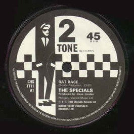 Image of Front Cover of 7" - VG/VG - THE SPECIALS, Rat Race (Two-Tone Records Paper Labels; CHS TT11, UK 1980, Company Sleeve), A little fogged,  - 2116113C