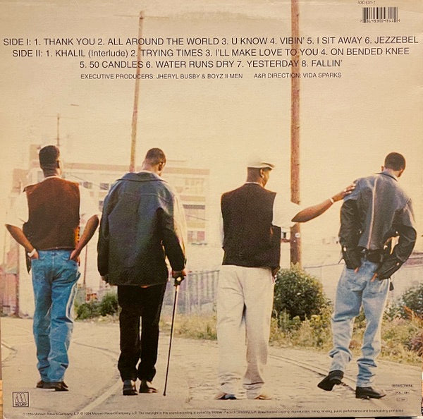 Image of Back Cover of LP - VG/G+ - BOYZ II MEN, II (Motown; 530.431-1, France 1994), Edge wear. Light marks to disc.,  - 3516461C