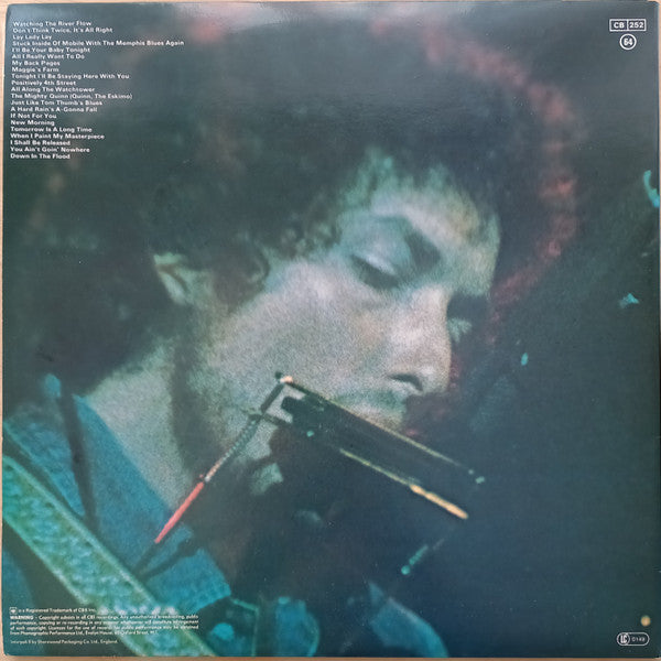 Image of Back Cover of 2xLP - VG/VG+ - BOB DYLAN, More Bob Dylan Greatest Hits (CBS Red; 67239, UK 1970s Reissue, Gatefold), ,  - 4226190E
