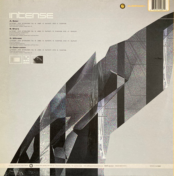 Image of Back Cover of 2x12" - VG/VG+ - INTENSE, Solar EP (Good Looking; , UK 1999, Gatefold, Limited Edition of 5,000), ,  - 1226154E