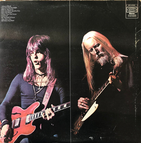 Image of Back Cover of 2xLP - VG/VG - EDGAR WINTER, Roadwork (Epic Yellow; EPC67244, UK 1972, Gatefold), ,  - 0926098E