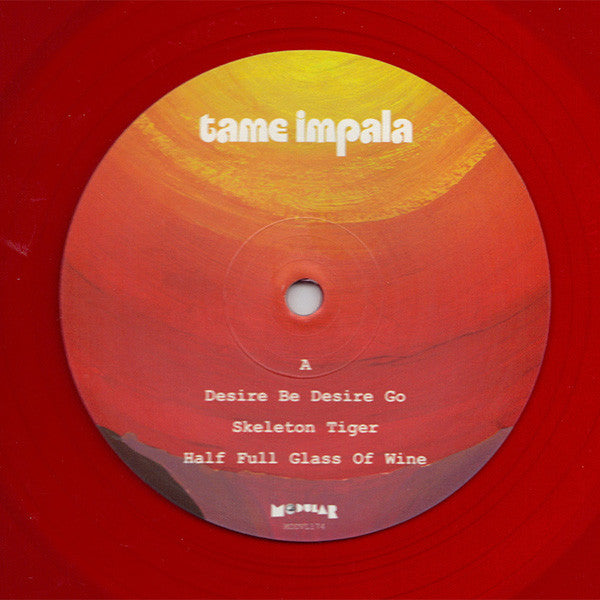 Image of Label Cover of 12"EP - VG+/VG+ - TAME IMPALA , Tame Impala (Modular; MODVL174, UK 2013 Reissue, Textured Sleeve, Red Translucent Vinyl, Record Store Day Limited Release 2013), Strong VG+ Throughout, Reissue of the Aussies 1st E.P.  - 3526350E