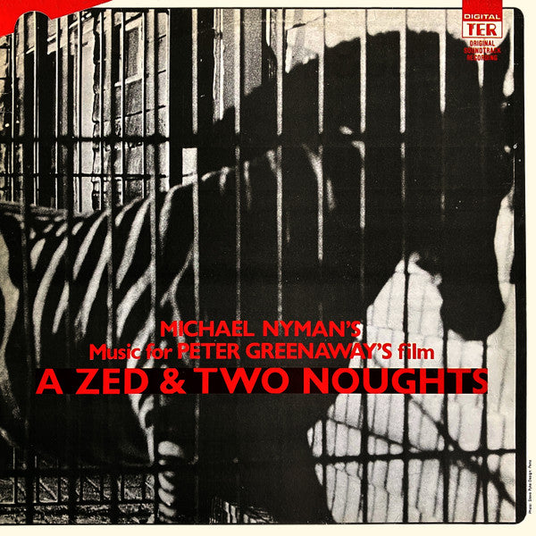 Image of Front Cover of LP - VG+/VG+ - MICHAEL NYMAN, Music For Peter Greenaway's Film A Zed & Two Noughts (That's Entertainment Records; TER 1106, UK 1985), ,  - 2126039E