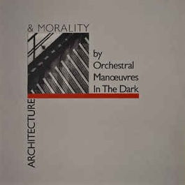 Image of Front Cover of 4824064E: LP - ORCHESTRAL MANOEUVRES IN THE DARK - OMD, Architecture and Morality (Dindisc; DID12, UK 1981, Grey Die Cut Sleeve, Inner)   VG/VG