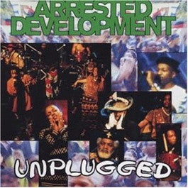 Image of Front Cover of 5115432C: 2xLP - ARRESTED DEVELOPMENT, Unplugged (Chrysalis; CTLP 33, UK 1993, Glossy Sleeve, Black Inners) Spine damage and light marks to discs.  G+/G+