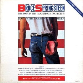 Image of Front Cover of 4x12" - VG/VG+ - BRUCE SPRINGSTEEN, Born in the USA Singles Collection (CBS; BRUCE1, UK 1985, Box Set, NO Poster, 4 x 12", bonus 7"), wear to back of box, sticker remnants on back of box,  - 3546020S