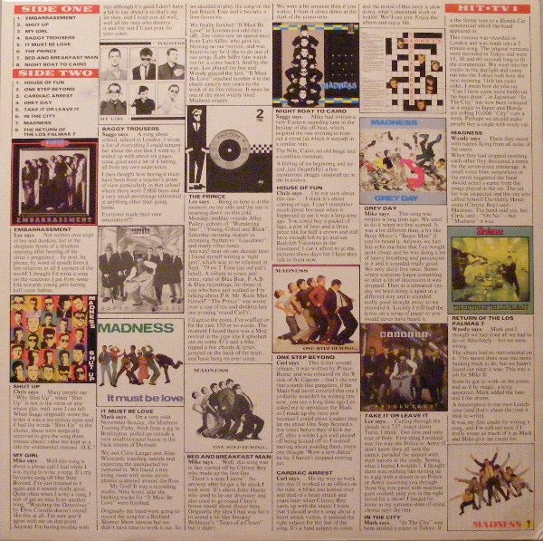 Image of Back Cover of 4614175C: LP - MADNESS, Complete Madness (Stiff; HIT-TV 1, UK 1982, Gatefold, CBS Pressing, Bilbo Run Out)   VG/VG