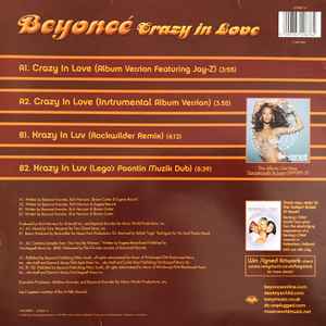 Image of Back Cover of 12" - VG/G+ - BEYONC , Crazy In Love (Columbia; 674067 6, UK 2003, Picture Sleeve), Some marks slightly deeper than others,  - 2616503C