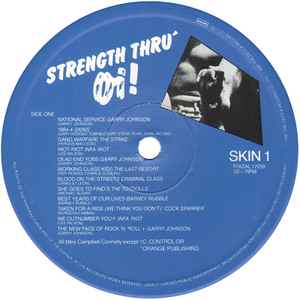 Image of Label Cover of LP - VG/VG - VARIOUS, Strength Thru Oi! (Deram; SKIN1, UK 1981, Blue Labels), A few small hairlines ans scuffs, edge wear,  - 2846257S