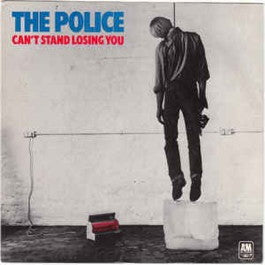 Image of Front Cover of 7" - VG/VG+ - THE POLICE, Can't Stand Losing You  (AMS ; AMS 7381, UK 1979, Picture Sleeve, White Vinyl), Light staining to sleeve,  - 0916388C