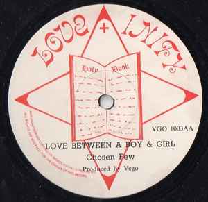 Image of Back Cover of 12" - G+/VG - GLADSTONE  ANDERSON / CHOSEN FEW, La La Means I Love You / Love Between A Boy & Girl (Love + Unity ; VGO 1003, UK 1979), Generic 12'' sleeve with some writing0.Writing On Label. VG copy with few faint hairlines., A	Gladstone Anderson 	La La Means I Love YouAA	Chosen Few* Love Between A Boy & Girl - 4026085E