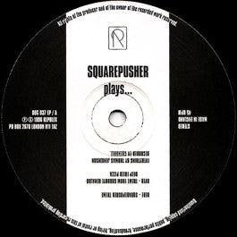 Image of Front Cover of 12" - /G+ - SQUAREPUSHER, Sqaurepusher Plays... (Rephlex; DOG 037EP, UK 1996), lots of light marks one side - few storage marks the other. soem surface noise throughout - minor,  - 4246293S