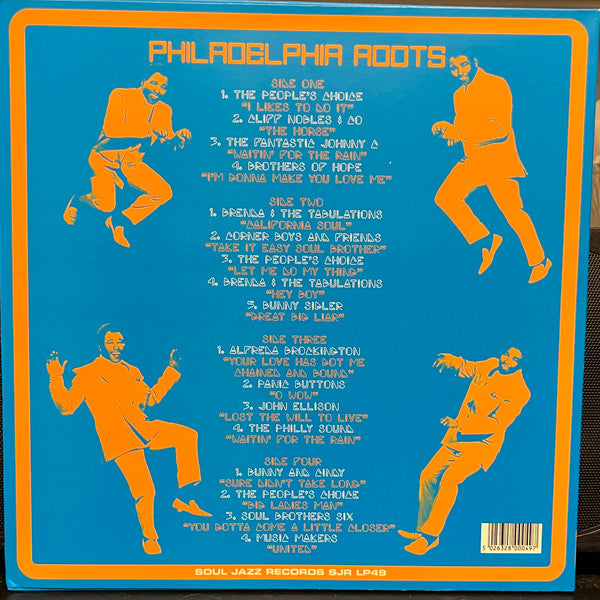 Image of Back Cover of LP - VG/VG - VARIOUS, Philadelphia Roots (The Sound Of Philadelphia � Funk, Soul And The Roots Of Disco 1965-73) (Soul Jazz Records; SJR LP49, UK 2001, Picture Sleeve, 2 Inners & Insert), Sleeve close to VG+. Long light mark on side 2, plays VG+.,  - 4246465S