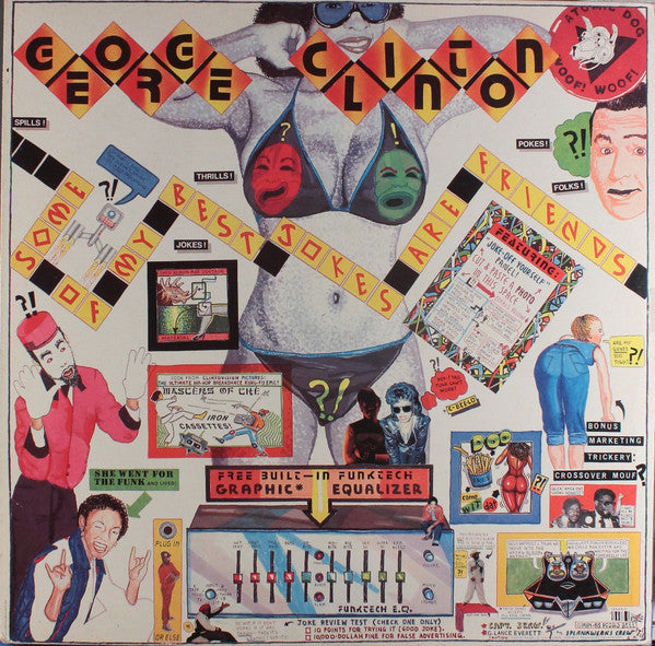 Image of Front Cover of LP - VG/VG+ - GEORGE CLINTON, Some Of My Best Jokes Are Friends (Capitol; 064-24 0360 1, Europe 1985), 2 or 3 light hairlines only. ,  - 3826031E