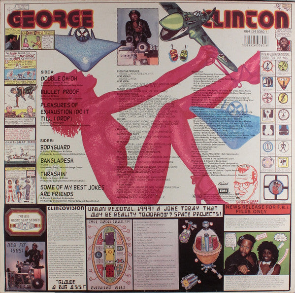 Image of Back Cover of LP - VG/VG+ - GEORGE CLINTON, Some Of My Best Jokes Are Friends (Capitol; 064-24 0360 1, Europe 1985), 2 or 3 light hairlines only. ,  - 3826031E